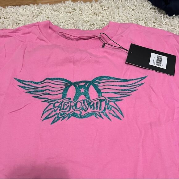 Aerosmith Oversized Tee Pink - Picture 3 of 4